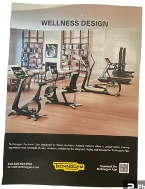 Technogym and Dexelance Lighting Print Ad Campaign Spring 2024 8x10 Original